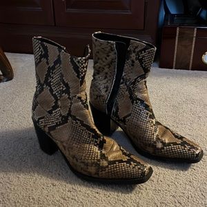 Zara Snakeskin boots